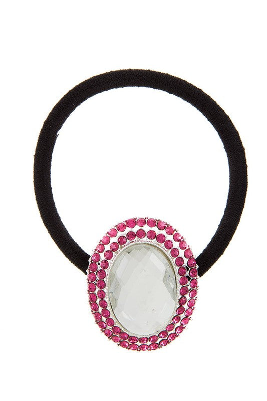 Bella Chic - Oval Pendant Hair Tie