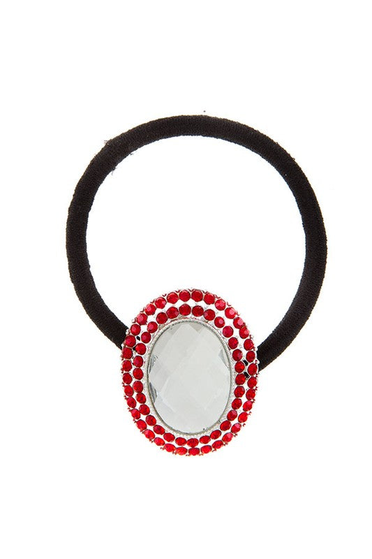 Bella Chic - Oval Pendant Hair Tie