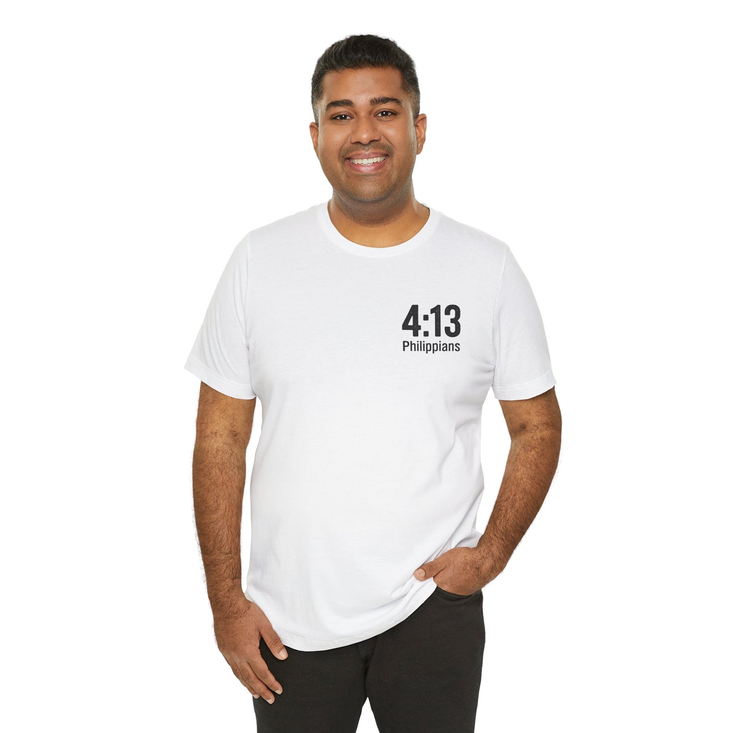 Philippians 4:13 - Unisex Short Sleeve Graphic Tee (Bella Canvas) - Size: XS-5XL