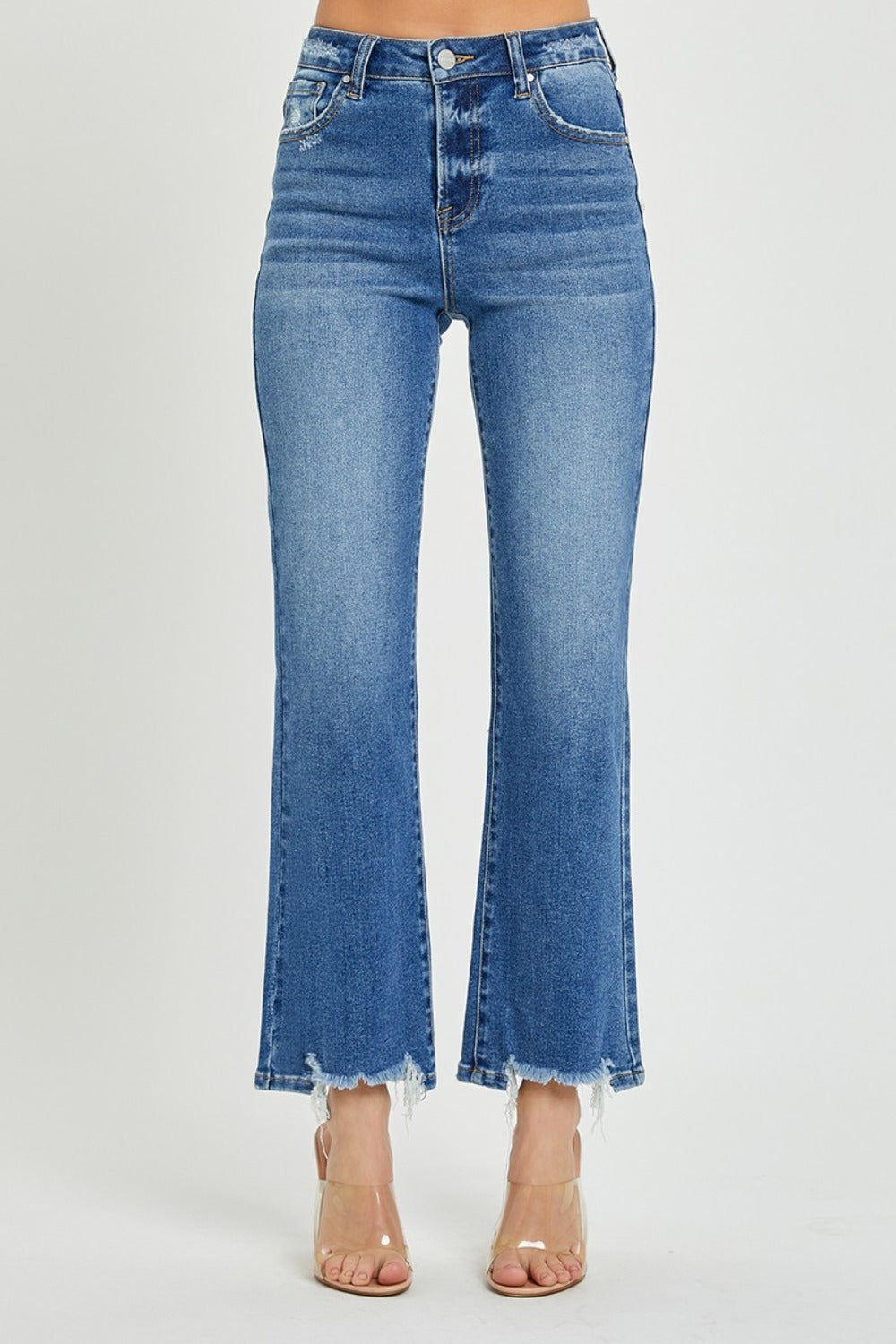 RISEN - High Rise Straight Jeans