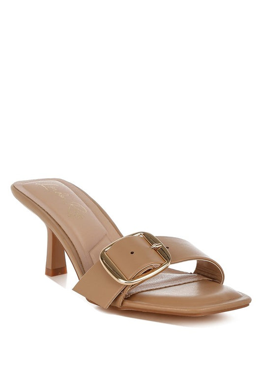 London Rag - Acacia Buckle Strap Slip On Sandals