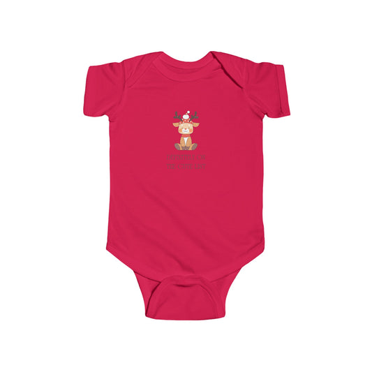 Definitely On The Cute List - Infant Fine Jersey Bodysuit - Size: NB-24M - Christmas Collection