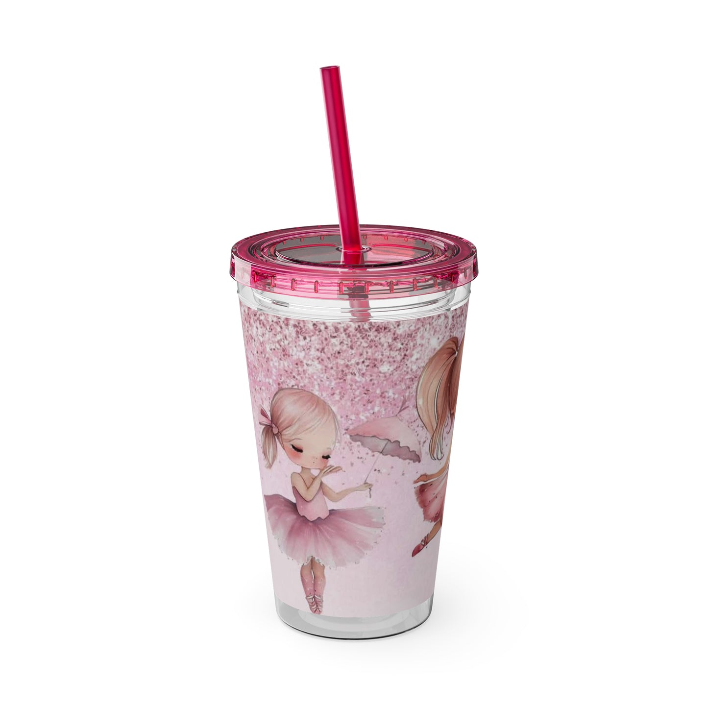 Kids Ballerina Sunsplash Tumbler with Straw, 16oz