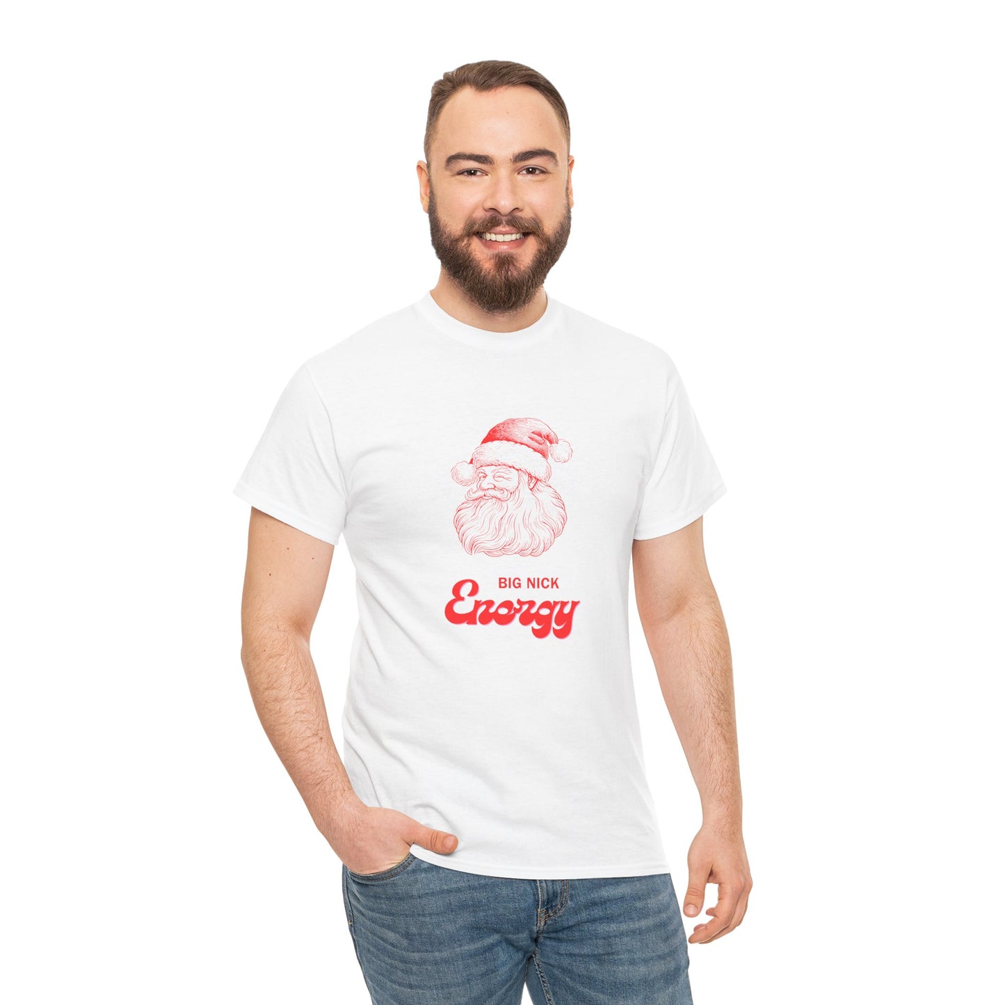 Big Nick Energy - Unisex Heavy Cotton Tee - Size: S-5XL - Christmas Collection