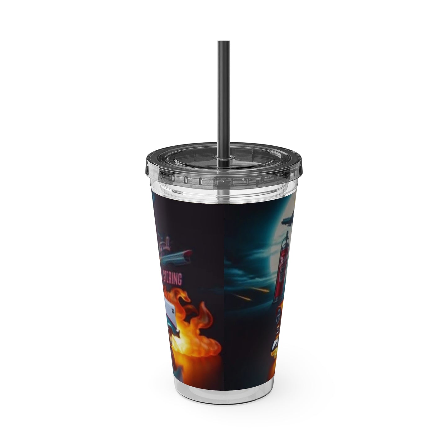 Kids Hot Wheels Sunsplash Tumbler with Straw, 16oz