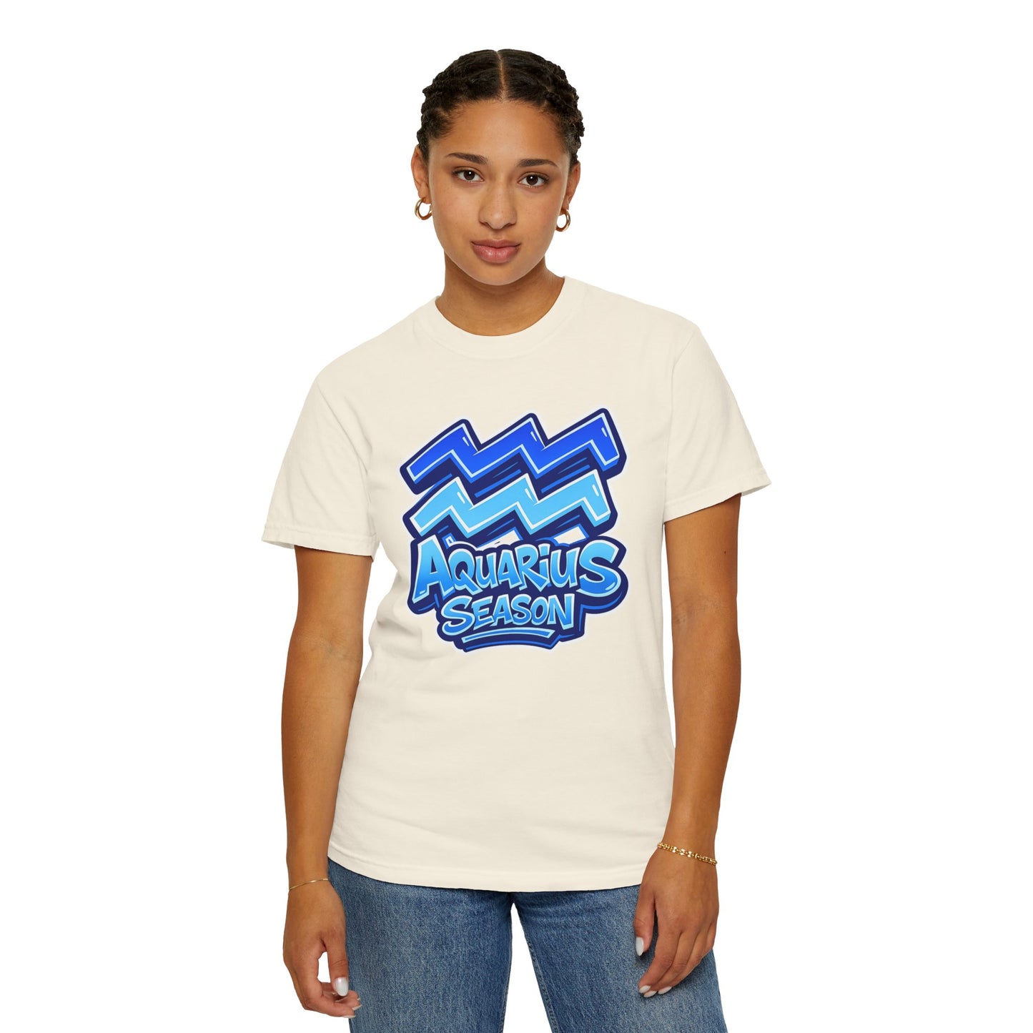 Aquarius Season T-Shirt - Zodiac Graphic Tee - Size: S-4XL