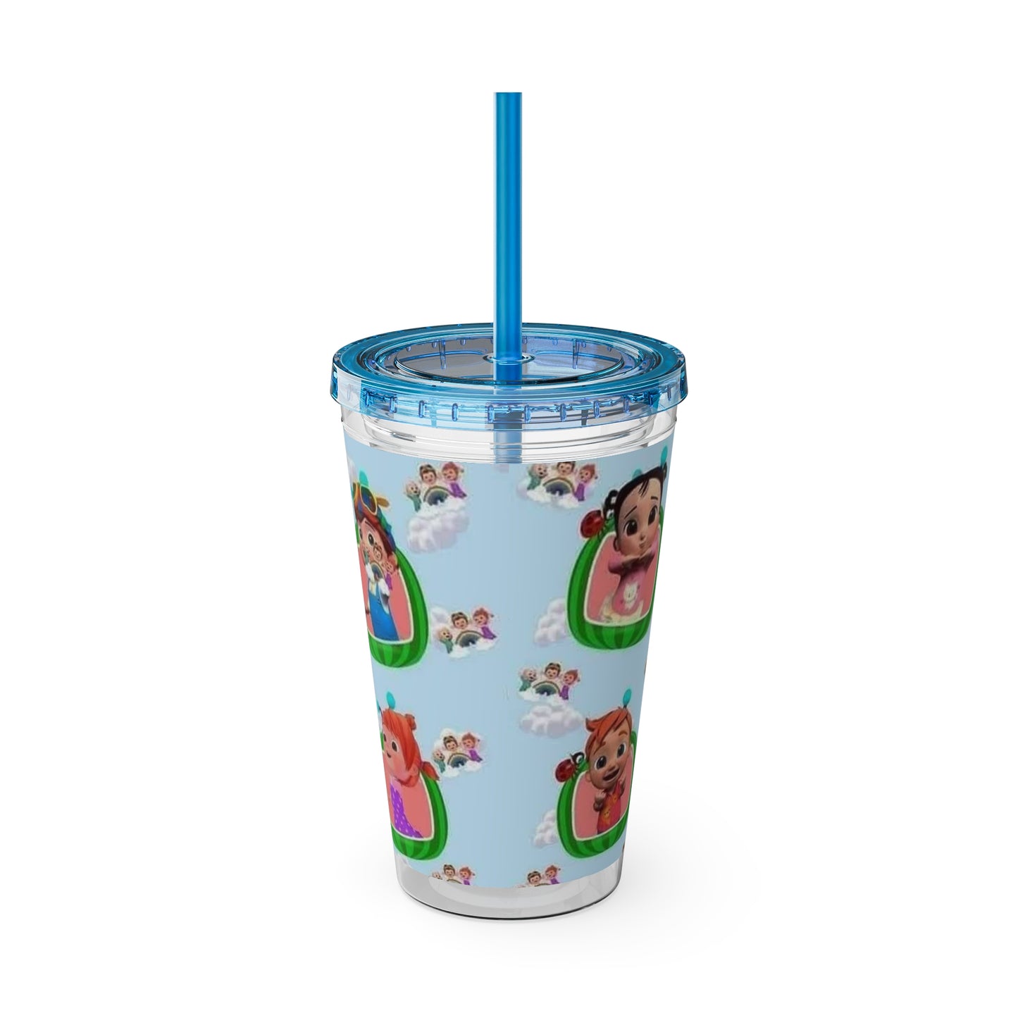 Kids Cocomelon Sunsplash Tumbler with Straw, 16oz