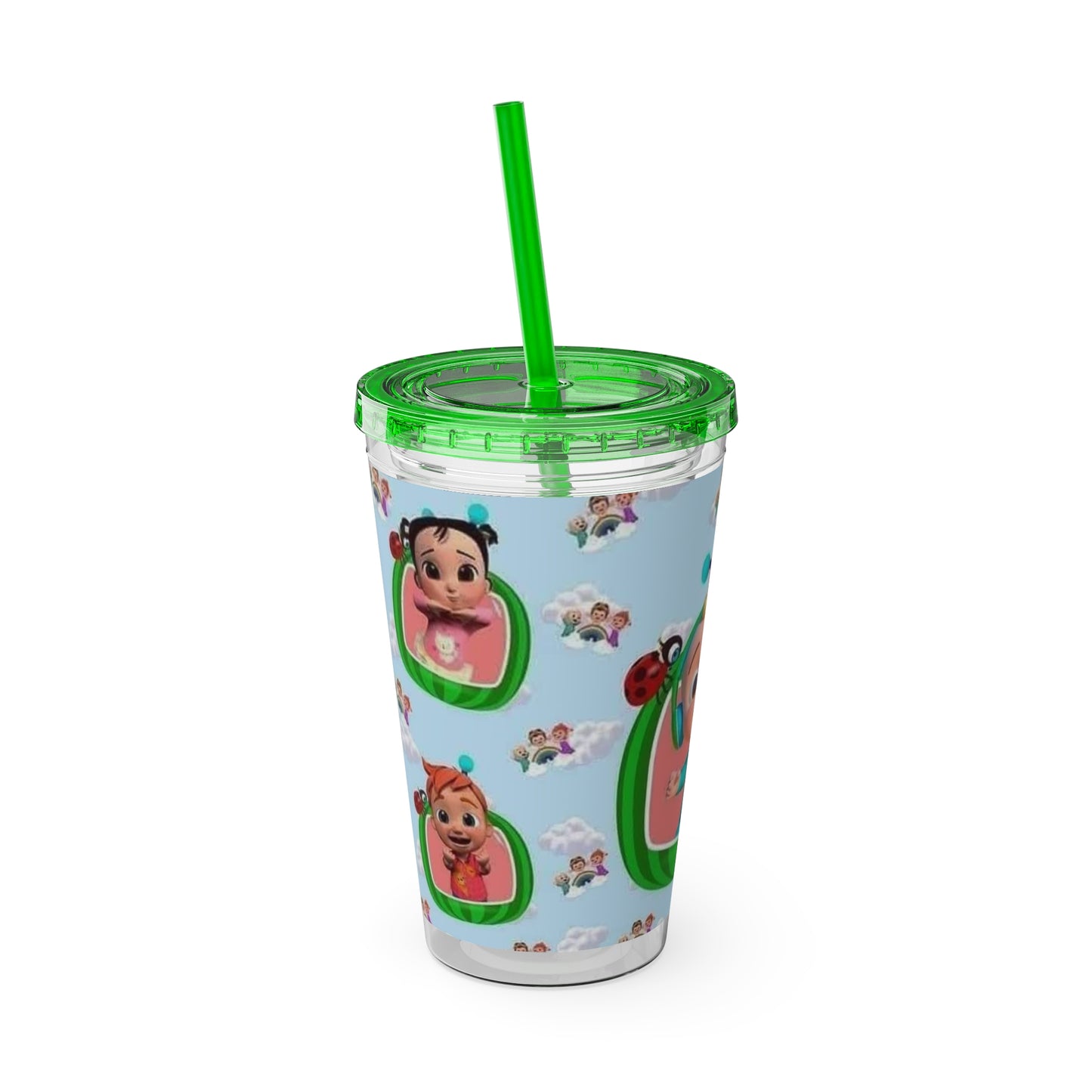 Kids Cocomelon Sunsplash Tumbler with Straw, 16oz