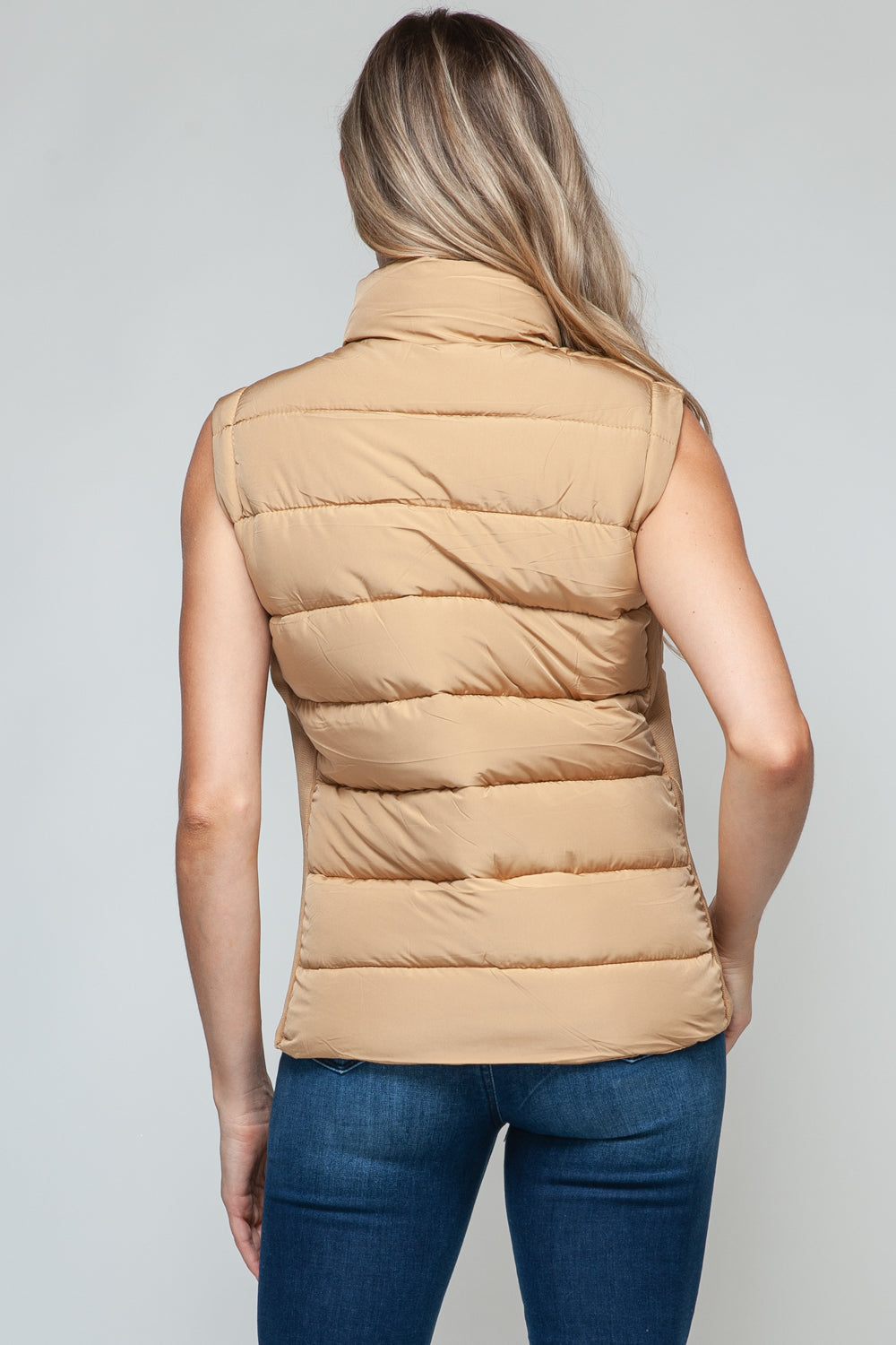 Snobbish - Zip Up Turtleneck Vest with Pockets