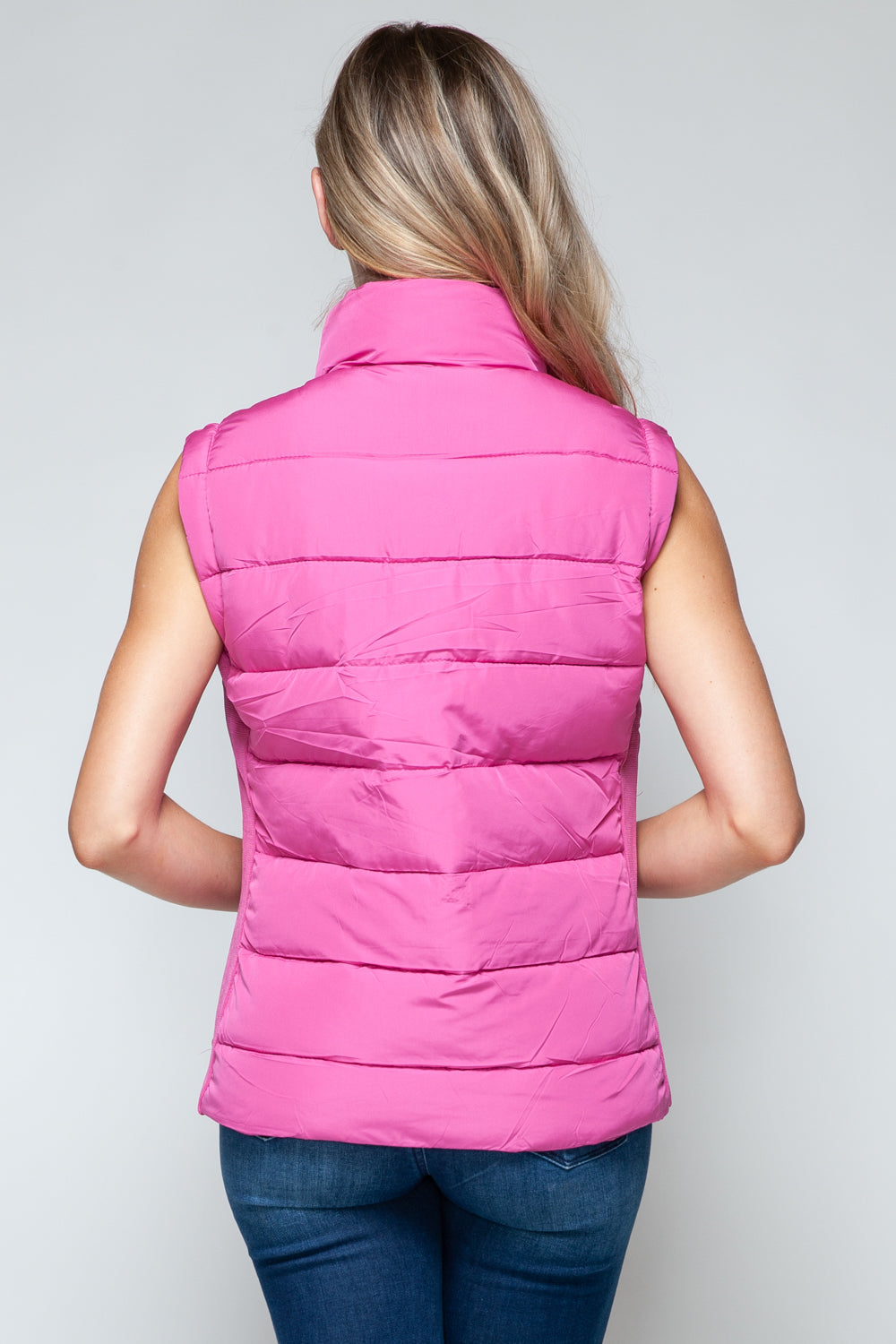 Snobbish - Zip Up Turtleneck Vest with Pockets