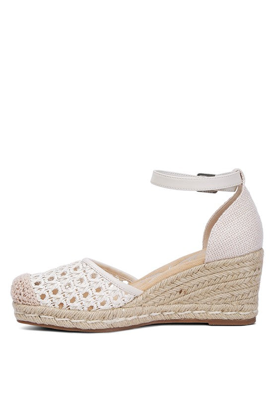 London Rag - Mason Pin Buckle Wedge Heel Espradilles