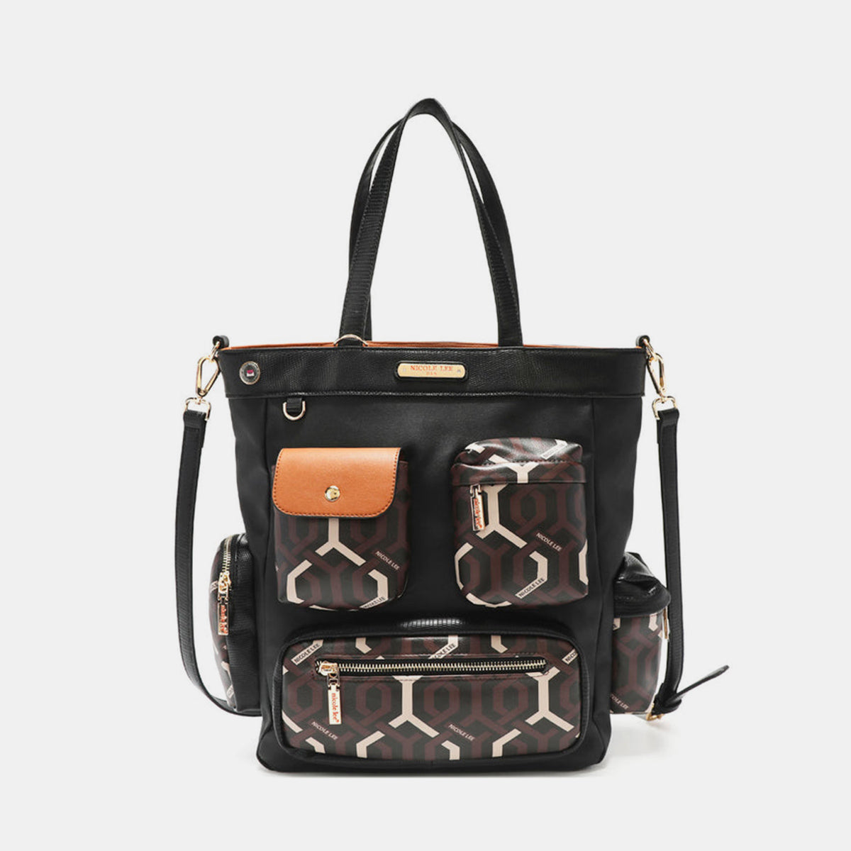 Nicole Lee USA - Geometric Pattern Tote Bag