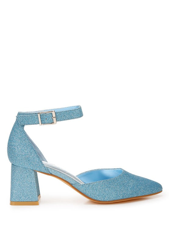 London Rag - Taznia Glitter Block Heel Sandals