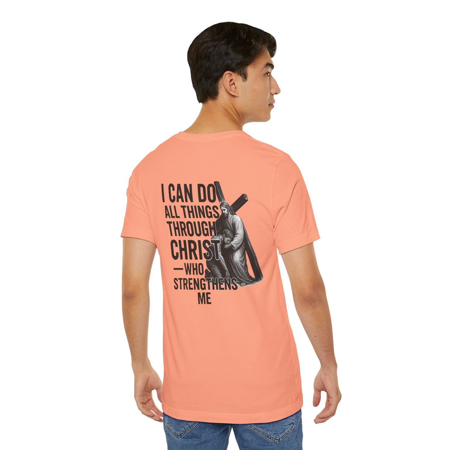 Philippians 4:13 - Unisex Short Sleeve Graphic Tee (Bella Canvas) - Size: XS-5XL
