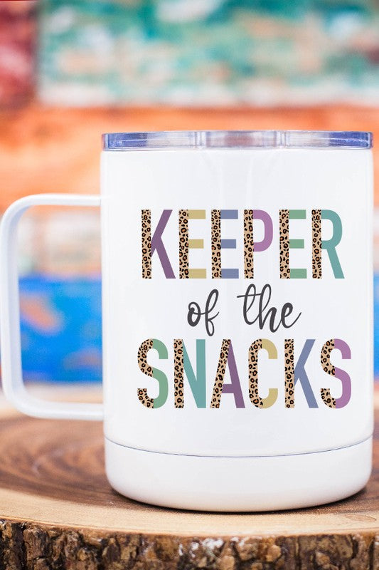 "Keeper of the Snacks" Travel Mug