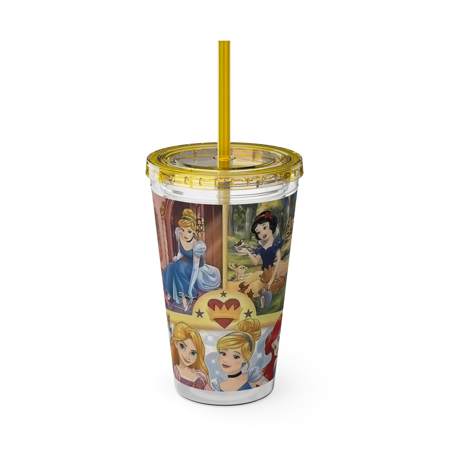 Kids Princess Sunsplash Tumbler with Straw, 16oz