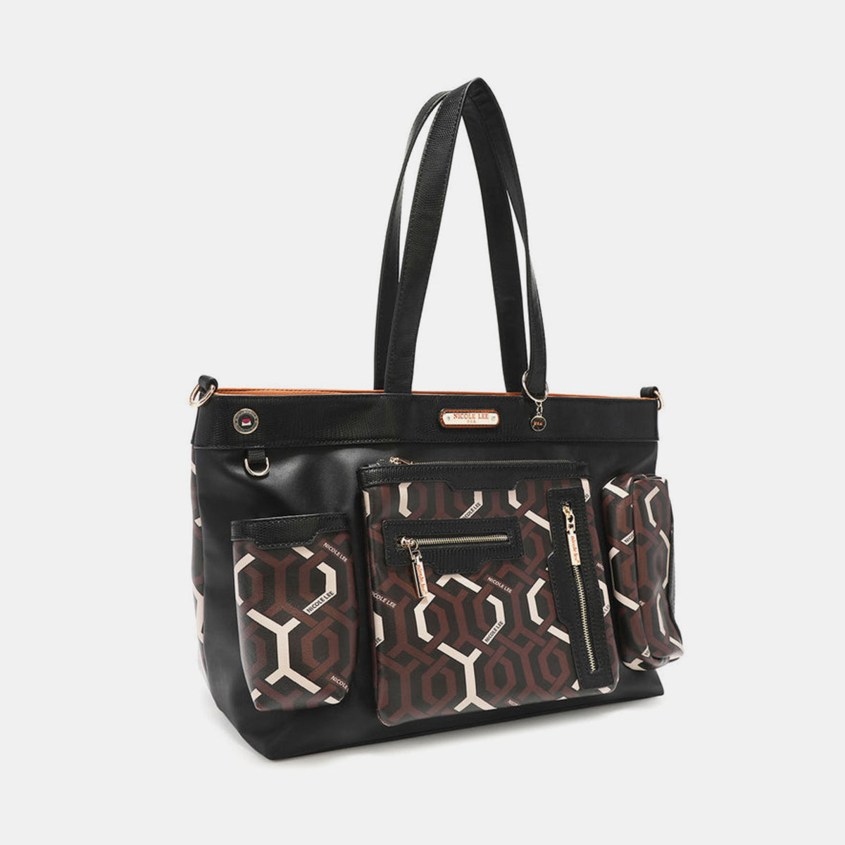 Nicole Lee USA - Geometric Pattern Large Handbag