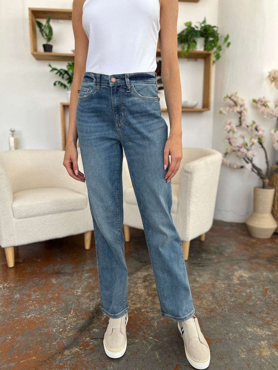 Judy Blue - High Waist Straight Jeans - Size: 0-24W