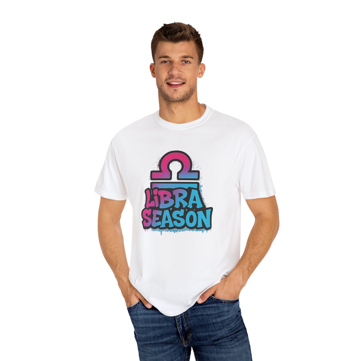 Libra Season - Unisex Garment-Dyed Graphic T-shirt (Comfort Colors) - Size: S-3XL