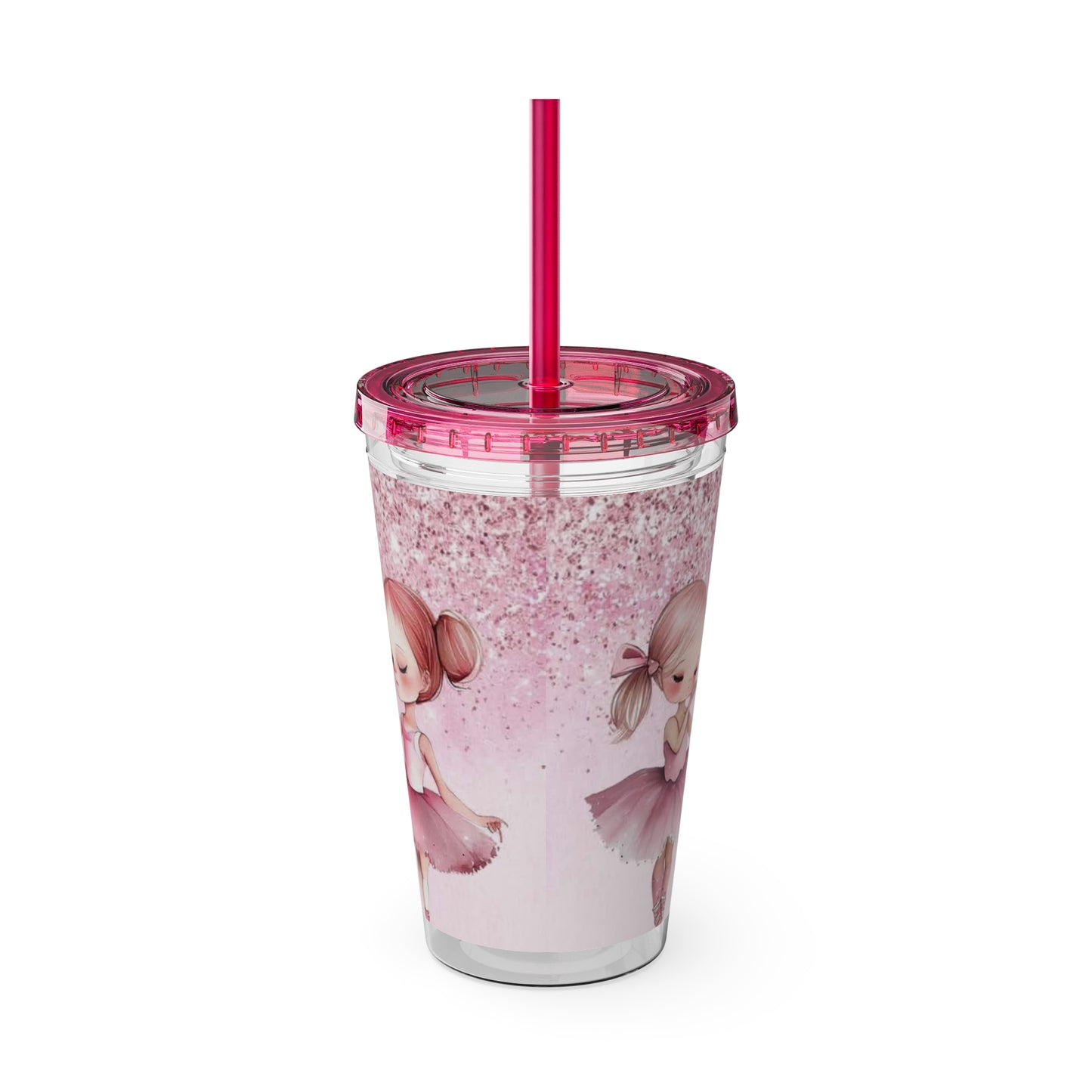 Kids Ballerina Sunsplash Tumbler with Straw, 16oz