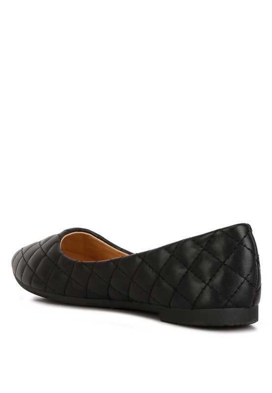 London Rag - Rikhani Quilted Detail Ballet Flats