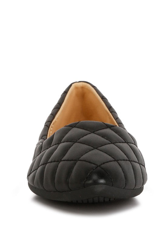 London Rag - Rikhani Quilted Detail Ballet Flats