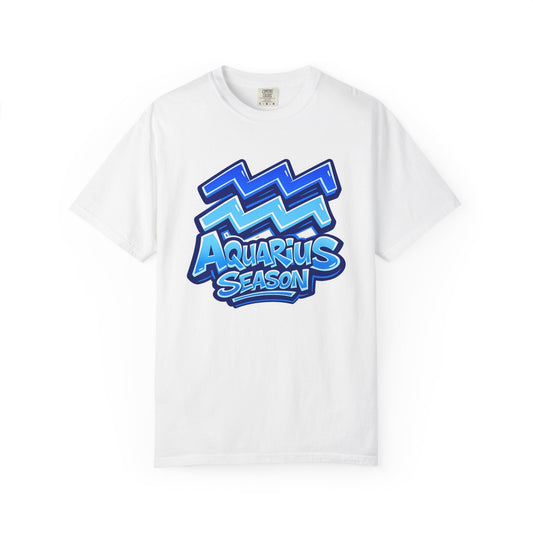 Aquarius Season T-Shirt - Zodiac Graphic Tee - Size: S-4XL