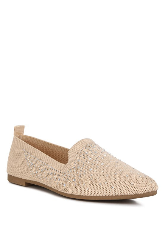 London Rag - Abedi Rhinestone Embellished Pull Tab Loafers