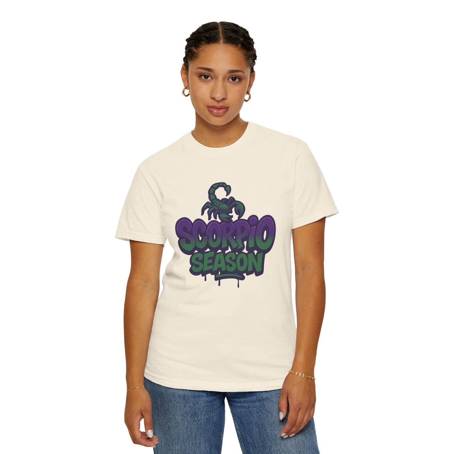 Scorpio Season Graphic T-Shirt, Stylish Scorpio Tee, Birthday Gift for Scorpio, Astrology Fan Apparel, Casual October T-Shirt