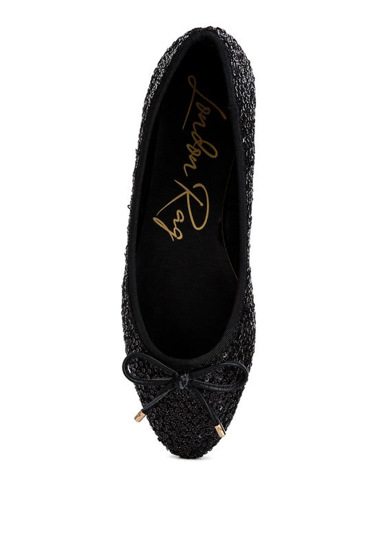 London Rag - Ringo Sequin Embellished Ballet Flats