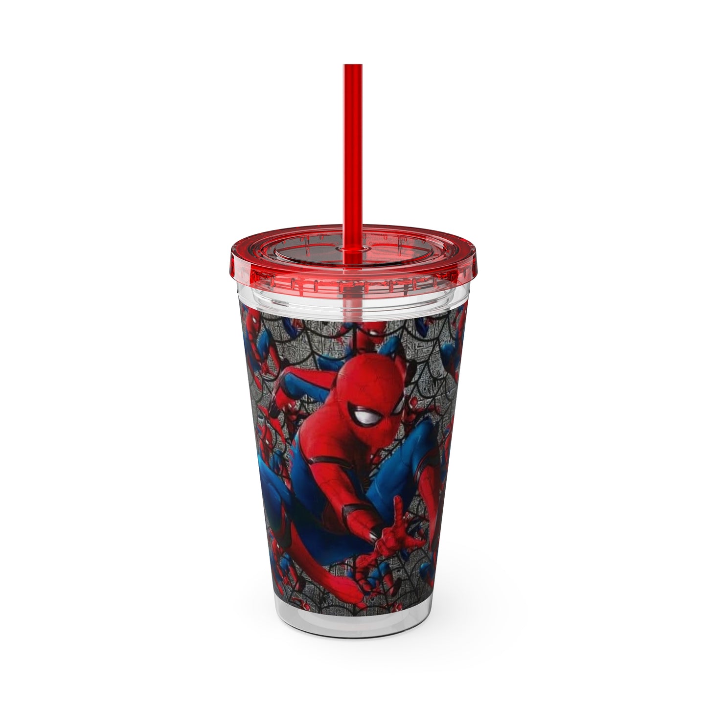 Spiderman Sunsplash Tumbler with Straw, 16oz