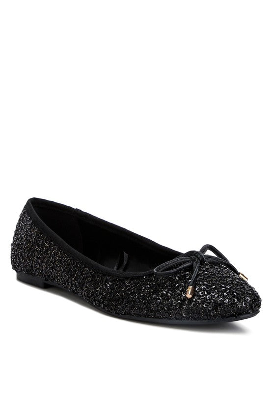 London Rag - Ringo Sequin Embellished Ballet Flats