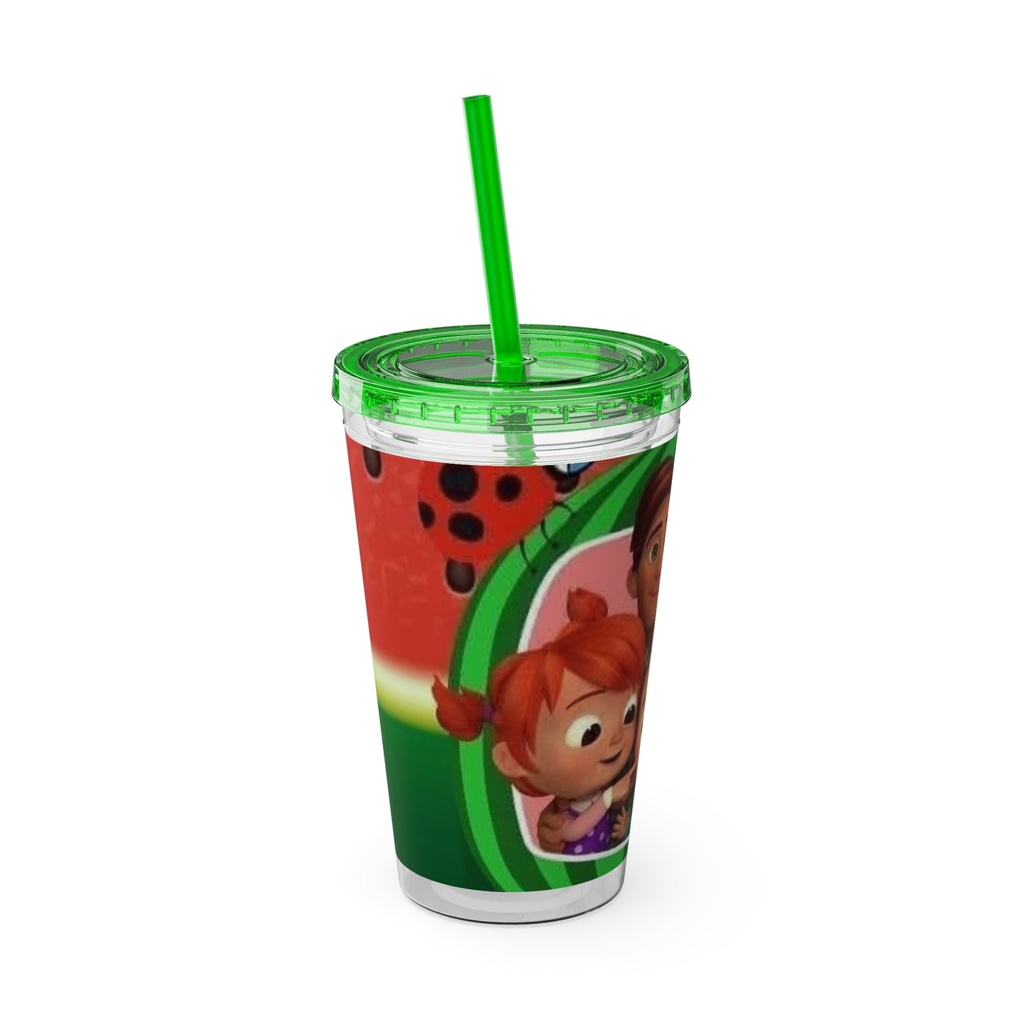 Kids Cocomelon Sunsplash Tumbler with Straw, 16oz