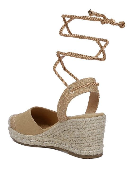 London Rag - Aiden Lace-Up Crochet Espadrilles