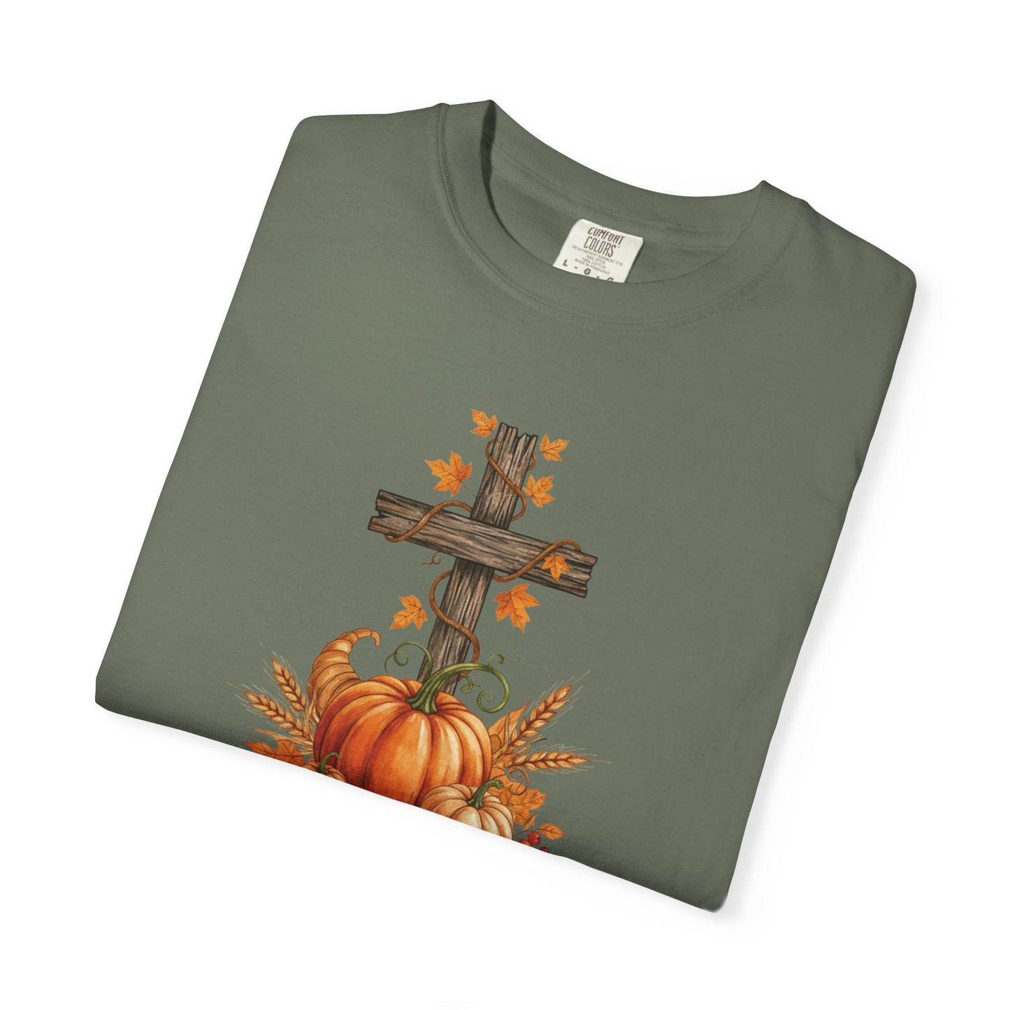 In Every Thing Give Thanks 1 Thess 5:18 - Fall Graphic T-shirt (Comfort Colors) - Size: S-4XL