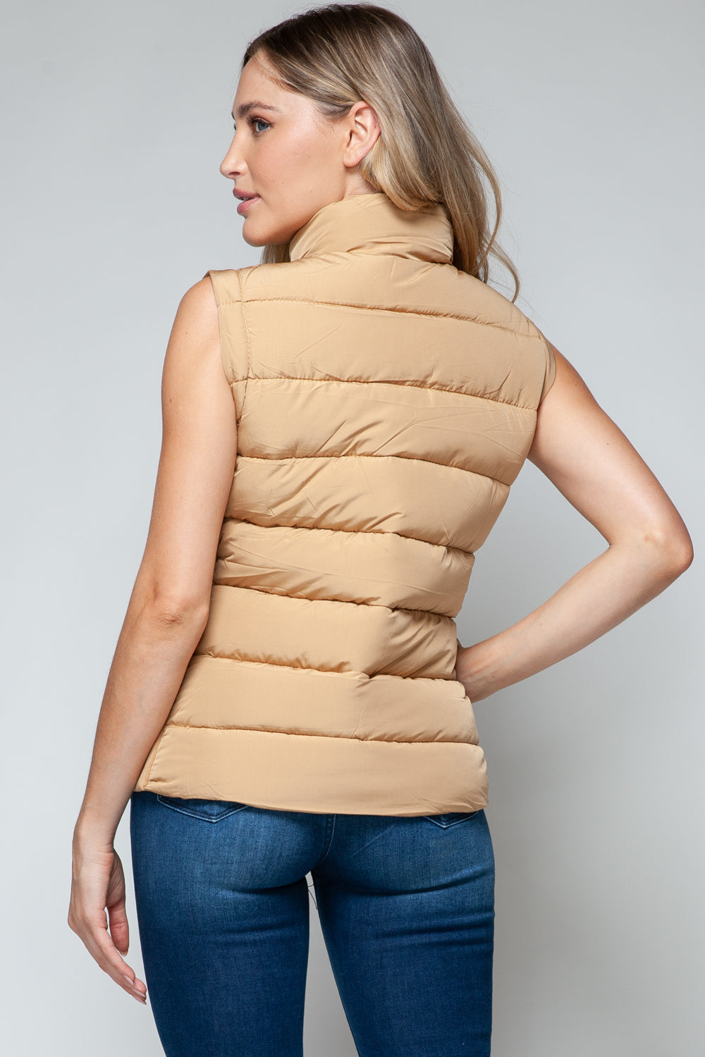 Snobbish - Zip Up Turtleneck Vest with Pockets