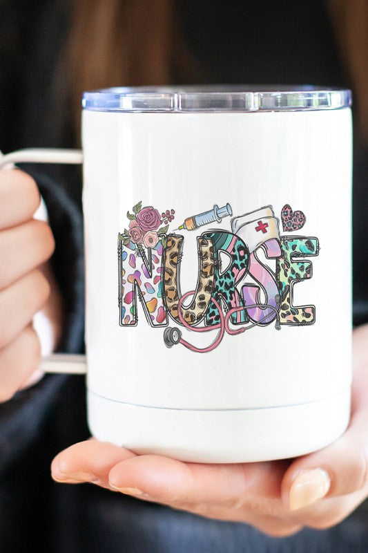 "Nurse" Stainless Steel Coffee Travel Mug