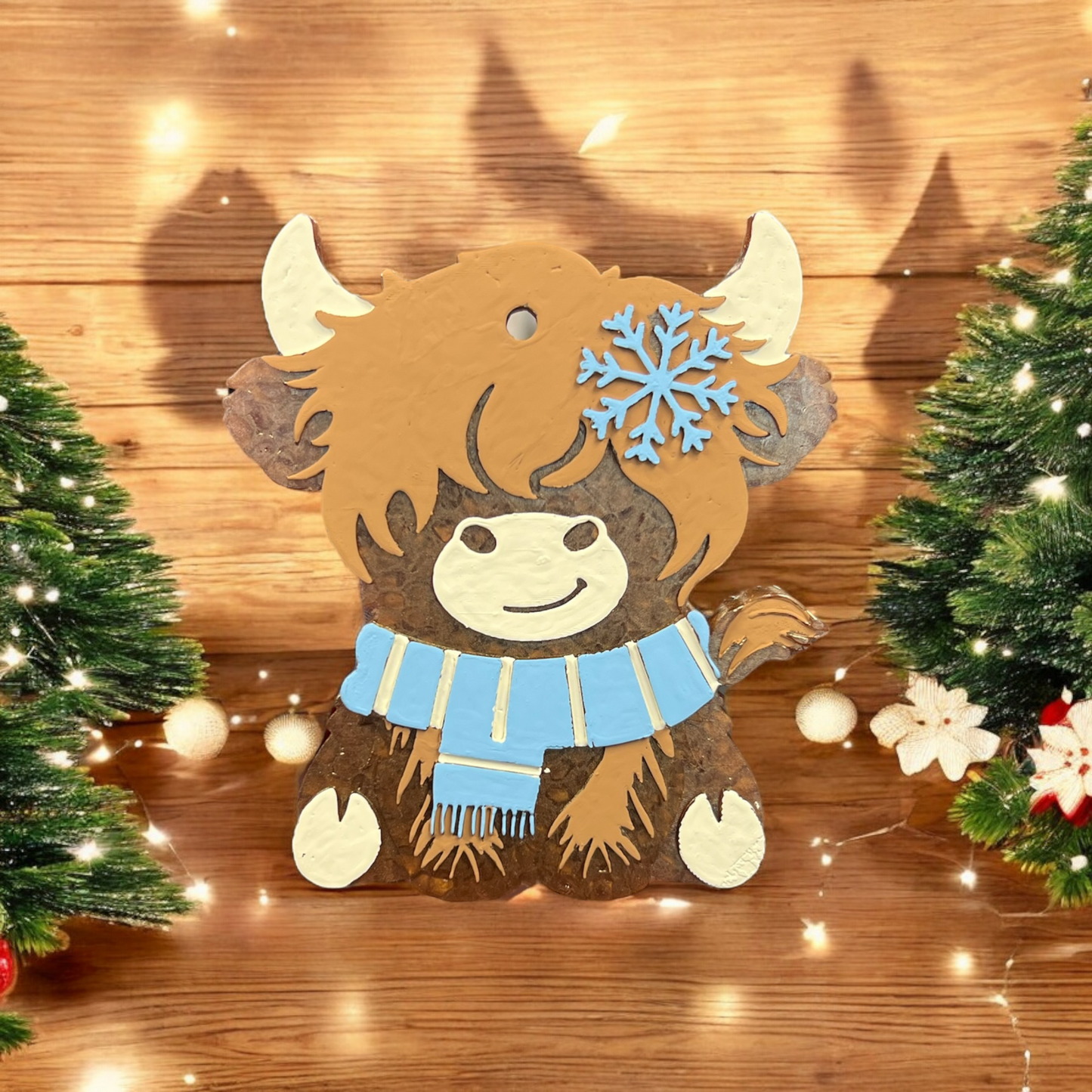 Snowflake Cow - Freshie - Christmas Collection