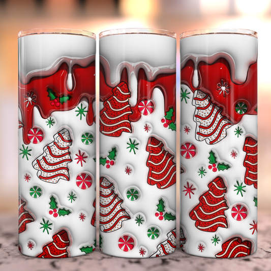 Christmas Cake - Stainless Steel Tumbler - Christmas Collection