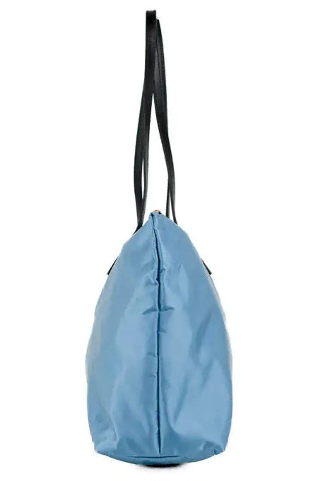 Versace - Portuna Medusa Medium Cornflower Blue Nylon Leather Tote - (The Luxe Line)