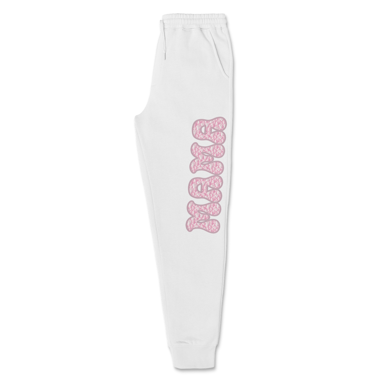 Pink and Fuzzy Mama - Graphic Joggers - Size: S-2XL