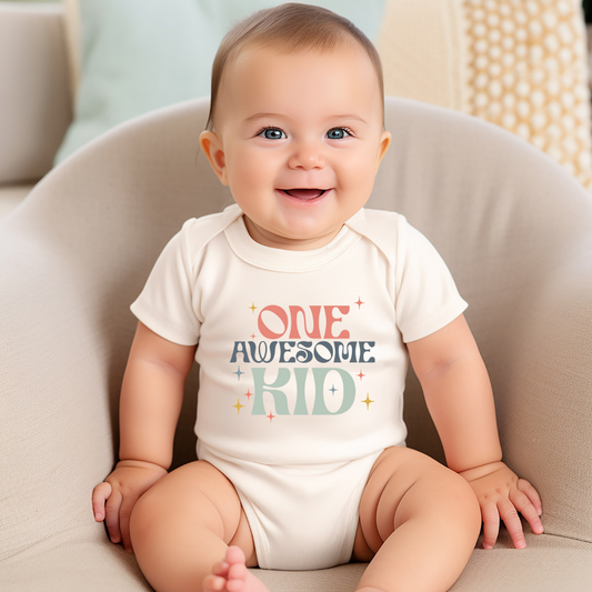 "One Awesome Kid" - Infant Bodysuit - NB-24M