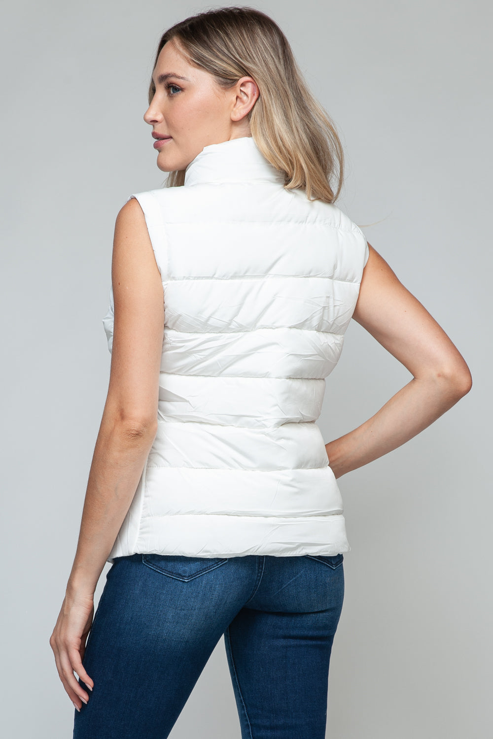 Snobbish - Zip Up Turtleneck Vest with Pockets