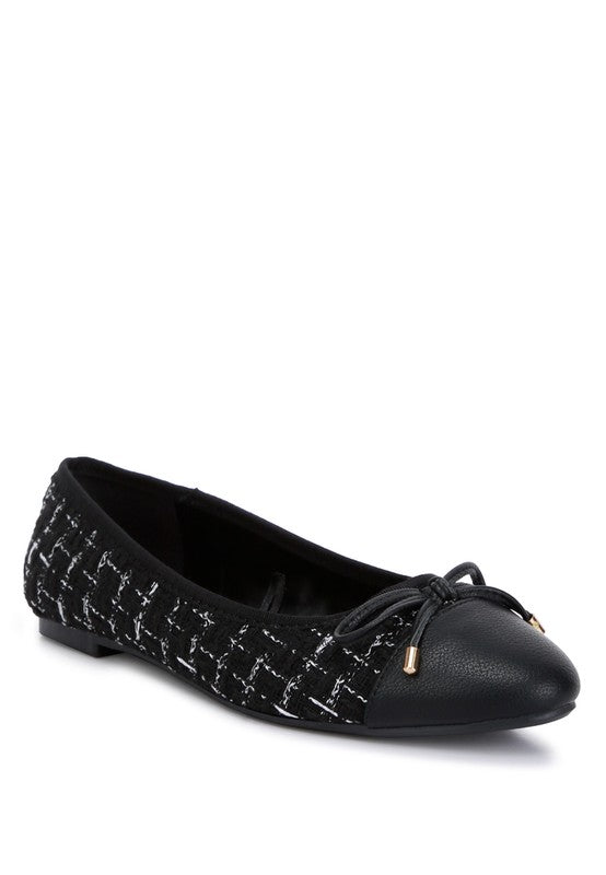 London Rag - Junpey Plaid Tweed Ballet Flats