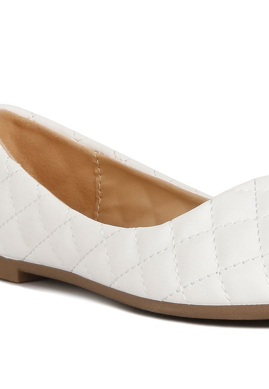 London Rag - Rikhani Quilted Detail Ballet Flats