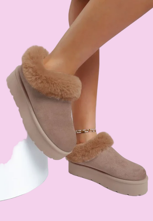 London Rag - Aniso Faux Fur Slip On Snow Boots