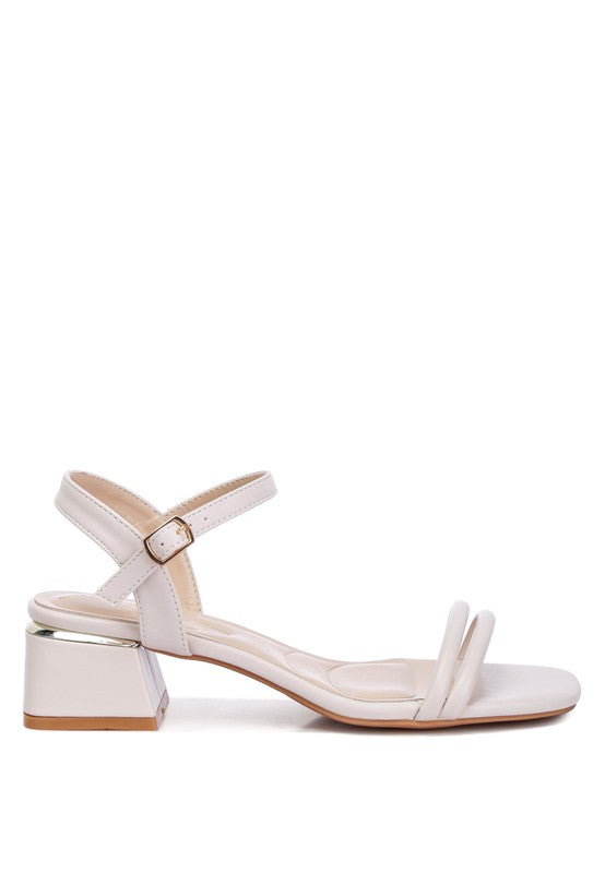 London Rag - Sulein Ankle Strap Low Block Heels