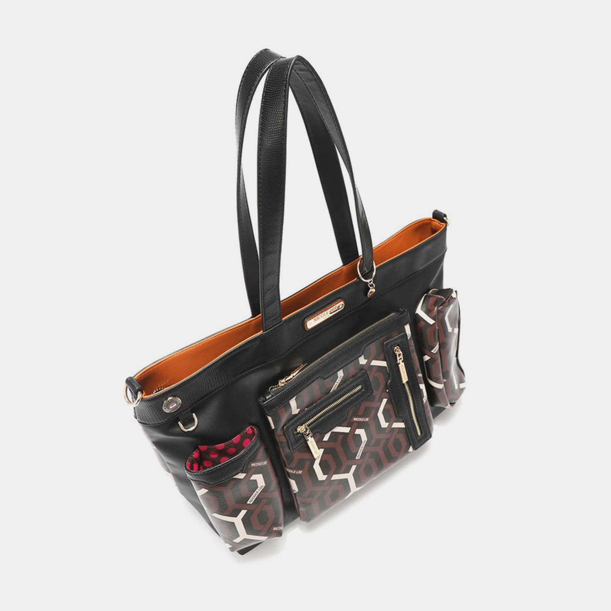 Nicole Lee USA - Geometric Pattern Large Handbag