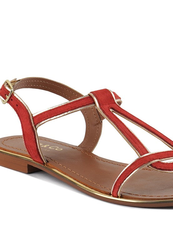 Rag & Co - Feodora Flat Slip On Sandals