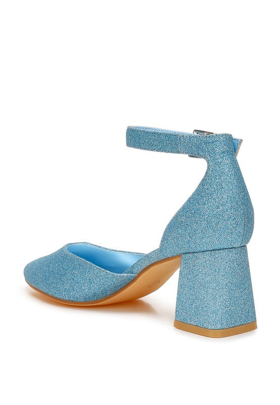 London Rag - Taznia Glitter Block Heel Sandals